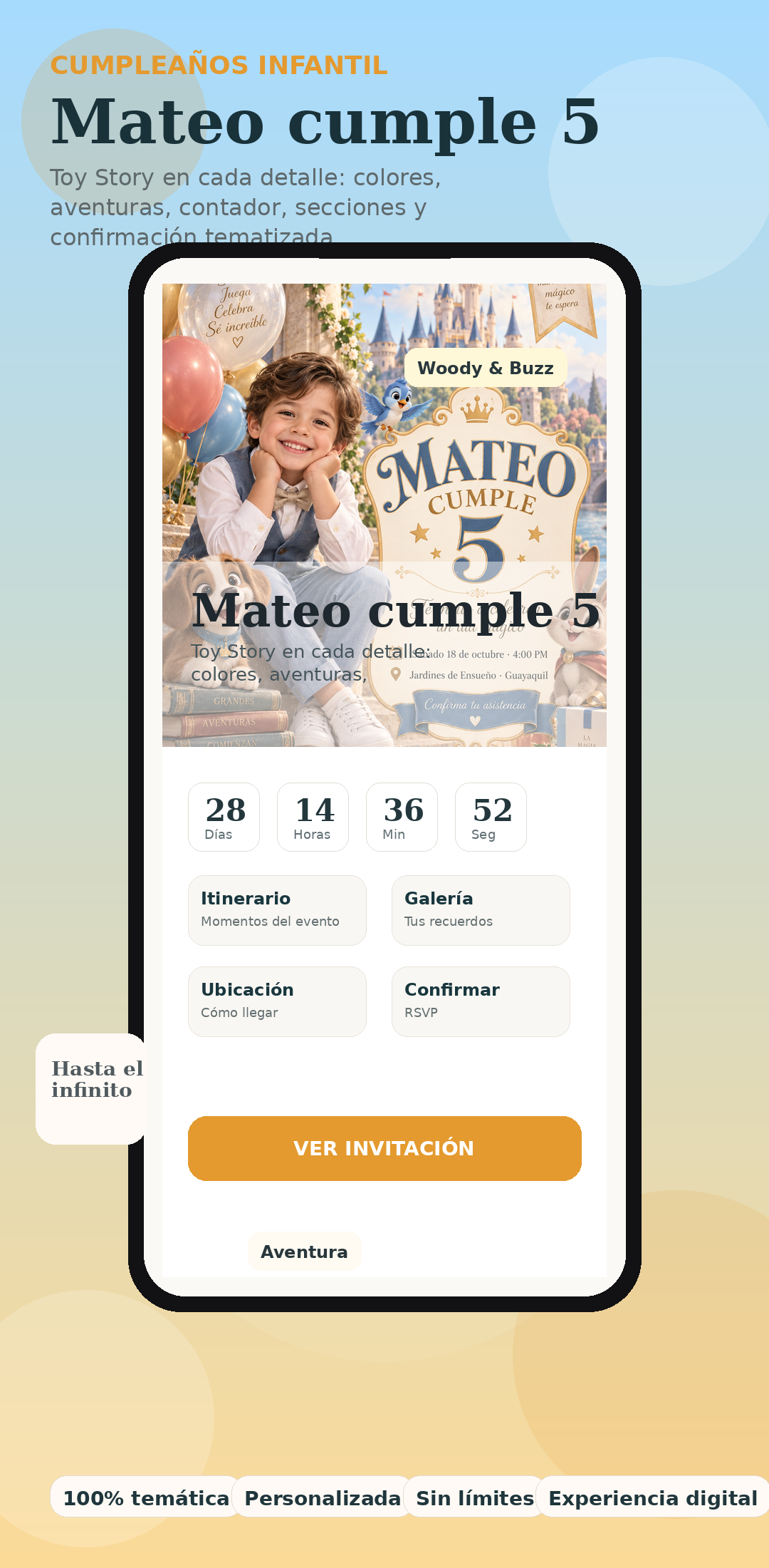 Invitaciones personalizadas
